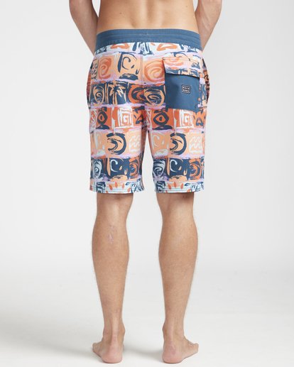7 Sundays Lo Tides 18" Boardshorts Orange N1BS21BIP9 Billabong