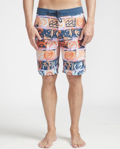 4 Sundays Lo Tides 18" Boardshorts Orange N1BS21BIP9 Billabong