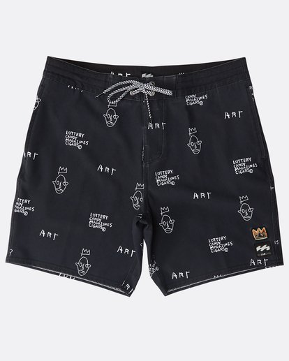 0 Cigars Lo Tides 17" Boardshorts Black N1BS43BIP9 Billabong