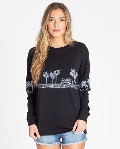 0 Coast To Coast Long Sleeve T-Shirt Black N3LS04BIMU Billabong