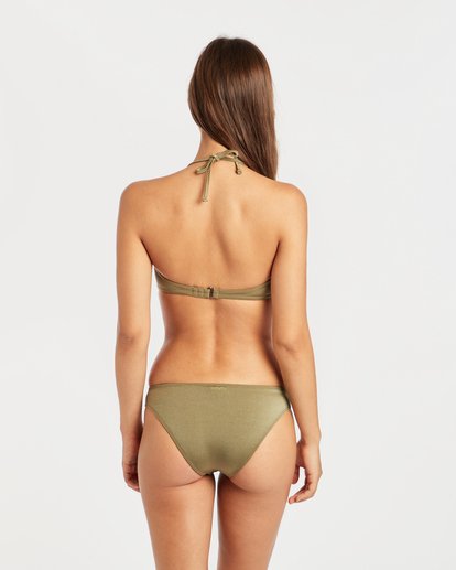 3 Sol Searcher Tied Bandeau Bikini Top Green N3ST01BIP9 Billabong