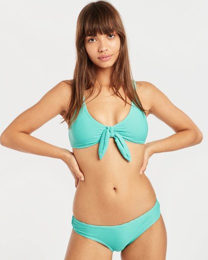 2 Tanlines Hanky Tie Tank Bikini Top Green N3ST46BIP9 Billabong