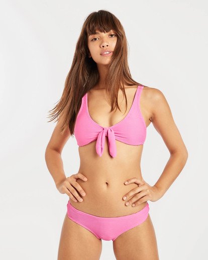 1 Tanlines Hanky Tie Tank Bikini Top Pink N3ST46BIP9 Billabong