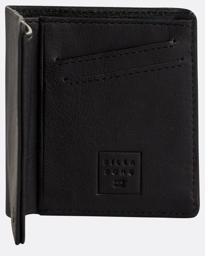 2 Gaviotas - Leather Wallet for Men Black N5LW01BIP9 Billabong