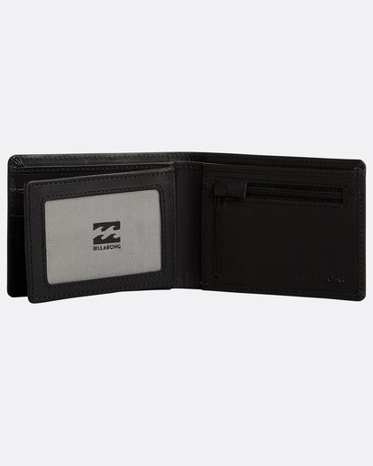 3 Vacant - Leather Wallet for Men Black N5LW02BIP9 Billabong