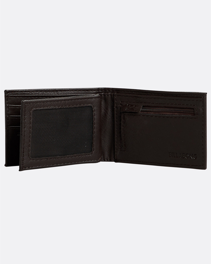 3 Vacant - Leather Wallet for Men Brown N5WM04BIP9 Billabong