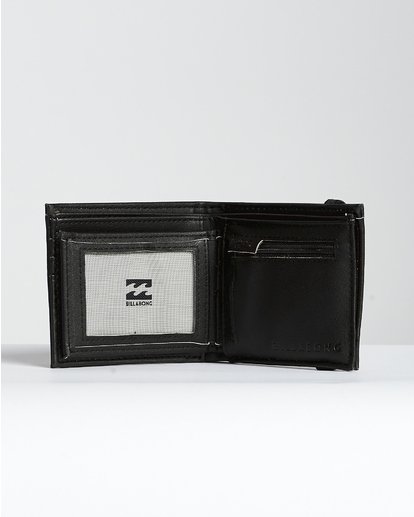 2 Locked Id - Locked ID Leather Wallet for Men Black N5WM06BIP9 Billabong