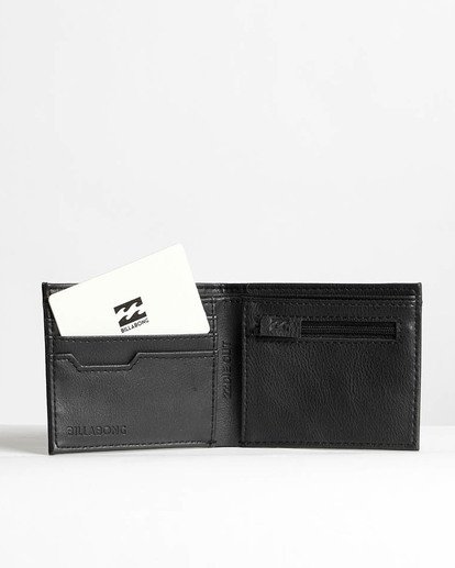 2 Die Cut - Leather Wallet for Men Black N5WM11BIP9 Billabong