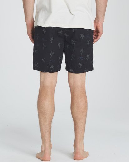 3 Larry Layback Sunday Shorts Black P1WK06BIS9 Billabong