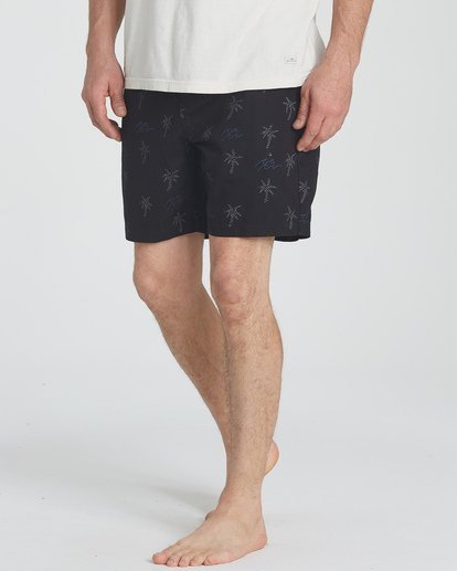 4 Larry Layback Sunday Shorts Black P1WK06BIS9 Billabong