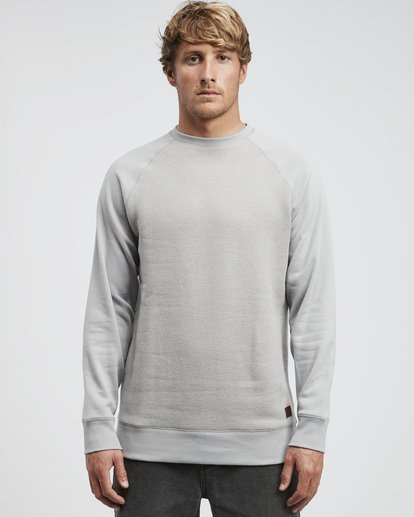 0 Balance - Pull Crew pour Homme Gris Q1FL02BIF9 Billabong