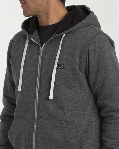 4 All Day - Jersey Sherpa con Cremallera para Hombre Negro Q1FL15BIF9 Billabong