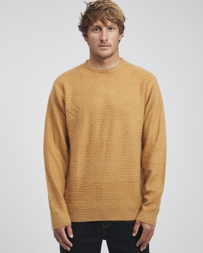 Men's mustard shop crew neck jumper