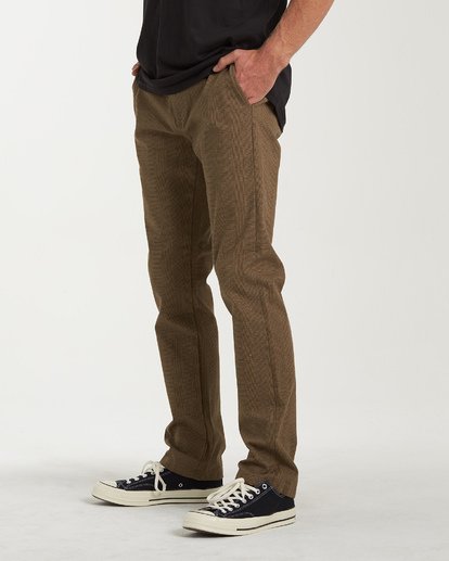 3 Carter Yarndye - Pantaloni Chino Carter Tinti in Filo da Uomo  Q1PT04BIF9 Billabong