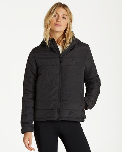 1 Transport - Veste matelassée Puffer pour Femme Noir Q3JK13BIF9 Billabong