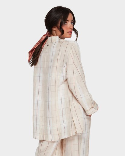 1 Safari Check - Shirt for Women Beige Q3JK30BIMU Billabong