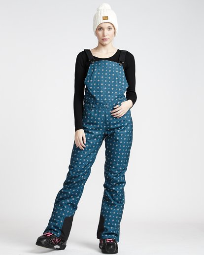 1 Riva Printed - Bib Snow Trousers for Women Blue Q6PF12BIF9 Billabong