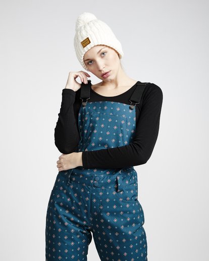 Riva Printed - Bib Snow Trousers for Women  Q6PF12BIF9