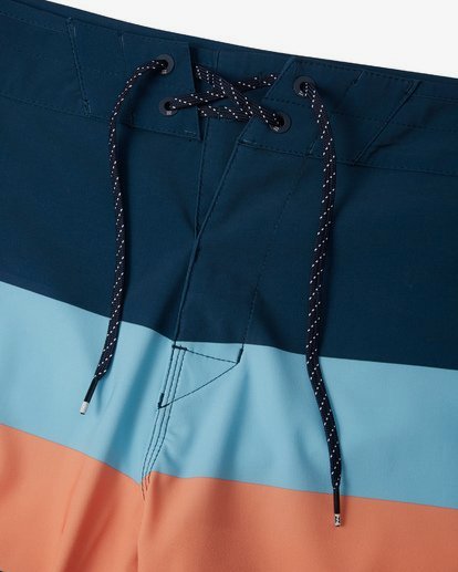 4 Momentum Airlite 19" - Performance Striped Board Shorts for Men Blue S1BS19BIP0 Billabong