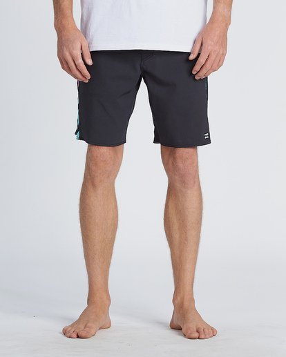 7 D Bah Pro 19" - Printed Board Shorts for Men Black S1BS30BIP0 Billabong