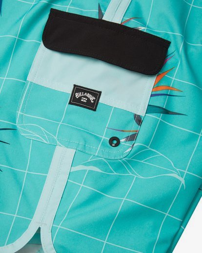 6 73 Line Up Pro 19" - Printed Board Shorts for Men Blue S1BS35BIP0 Billabong