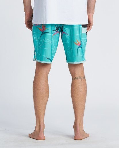 8 73 Line Up Pro 19" - Printed Board Shorts for Men Blue S1BS35BIP0 Billabong