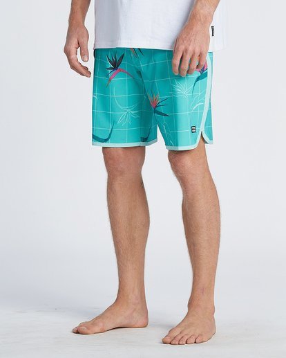 9 73 Line Up Pro 19" - Printed Board Shorts for Men Blue S1BS35BIP0 Billabong