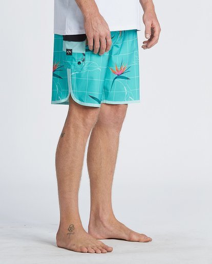 10 73 Line Up Pro 19" - Printed Board Shorts for Men Blue S1BS35BIP0 Billabong