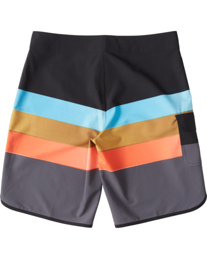 3 73 Stripe Pro 20" - Striped Board Shorts for Men Black S1BS36BIP0 Billabong