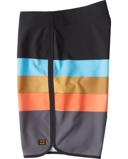 6 73 Stripe Pro 20" - Striped Board Shorts for Men Black S1BS36BIP0 Billabong