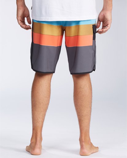 3 73 Stripe Pro 20" - Striped Board Shorts for Men Black S1BS36BIP0 Billabong