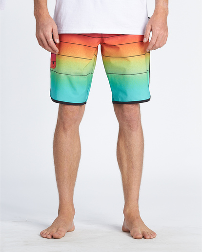 7 73 Stripe Pro 20" - Bañador de surf de pantalón de rayas para Hombre Rosa S1BS36BIP0 Billabong