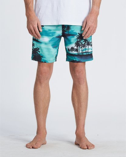 2 Sundays Pigment Laybacks 17" - Elastic Waist Board Shorts for Men  S1LB02BIP0 Billabong