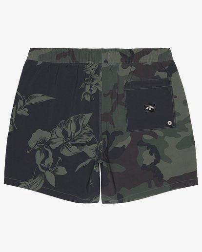 3 Sundays Intrchng Laybacks 17" - Elastic Waist Board Shorts for Men Camo S1LB05BIP0 Billabong