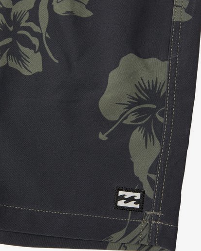 7 Sundays Intrchng Laybacks 17" - Elastic Waist Board Shorts for Men Camo S1LB05BIP0 Billabong