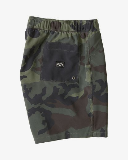 5 Sundays Intrchng Laybacks 17" - Elastic Waist Board Shorts for Men Camo S1LB05BIP0 Billabong
