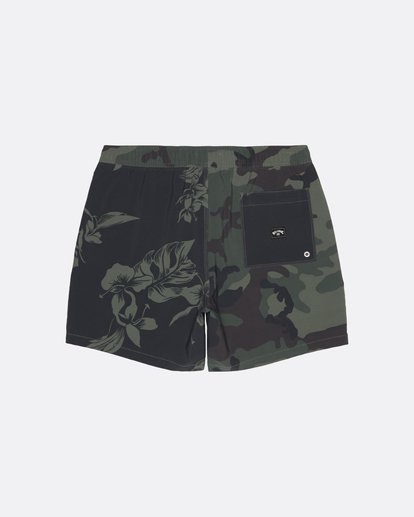1 Sundays Intrchng Laybacks 17" - Elastic Waist Board Shorts for Men Camo S1LB05BIP0 Billabong
