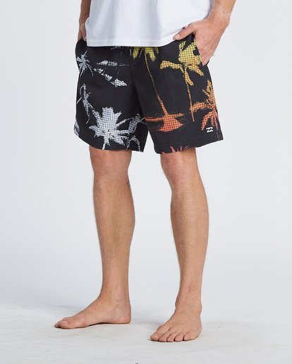 6 Sundays Intrchng Laybacks 17" - Elastic Waist Board Shorts for Men Blue S1LB05BIP0 Billabong