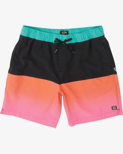 0 Fifty50 Laybacks 17" - Elastic Waist Board Shorts for Men Pink S1LB06BIP0 Billabong