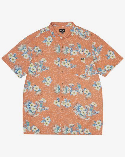 5 Sundays Floral - Short Sleeve Shirt for Men Orange S1SH05BIP0 Billabong