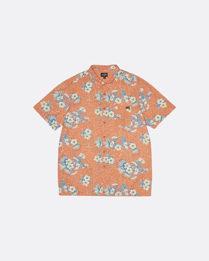 3 Sundays Floral - Short Sleeve Shirt for Men Orange S1SH05BIP0 Billabong