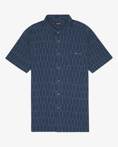 5 Sundays Jacquard - Short Sleeve Shirt for Men Blue S1SH09BIP0 Billabong