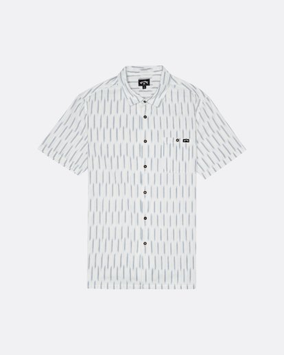 3 Sundays Jacquard - Short Sleeve Shirt for Men White S1SH09BIP0 Billabong