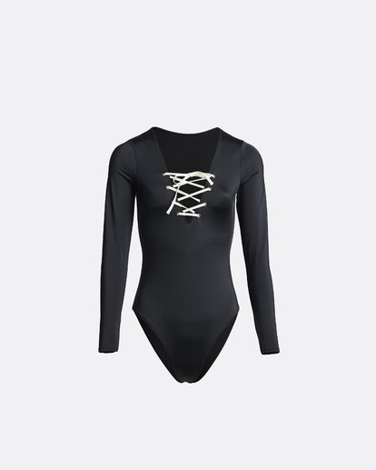 6 Onyx Wave - Long Sleeve Swimsuit / Surf Suit for Women Black S3GY02BIP0 Billabong