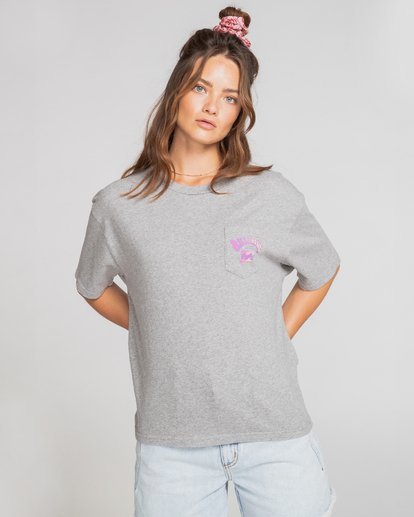 1 Arch - Oversized T-Shirt for Women Gray S3SS51BIMU Billabong
