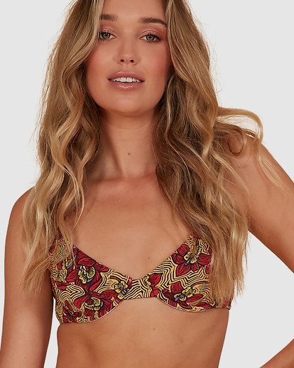 4 Sunbaked - Bra Bikini Top for Women Red S3ST74BIMU Billabong