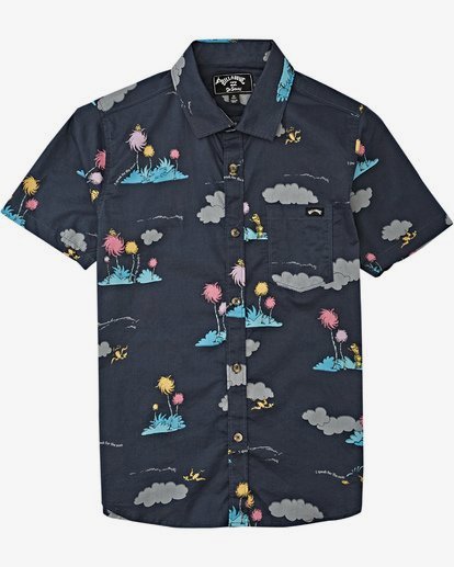 Lorax Island Short Sleeve Shirt for Boys Billabong