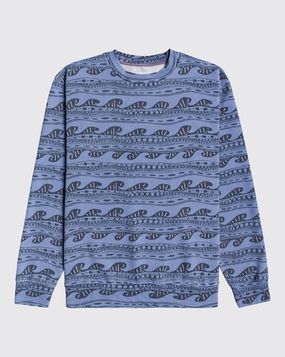 0 Wave Wash Halfrack - Sweatshirt for Men Blue U1FL08BIF0 Billabong