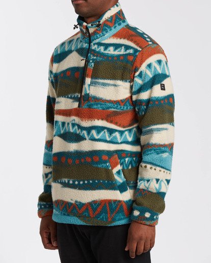 2 Adventure Division Collection Boundary Mock Neck - Mock Neck Fleece for Men Beige U1FL35BIF0 Billabong