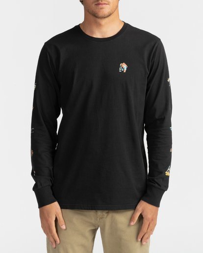 0 Hot Springs - Long Sleeve T-Shirt for Men Black U1LS25BIF0 Billabong